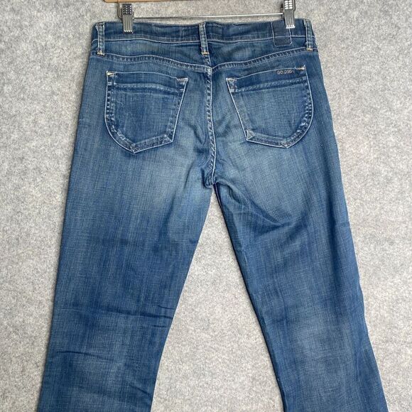 Goldsign Designer Jeans  | GOLDSIGN Size 28 W2310-131 Raw Hem Medium Wash Blue - Picture 10 of 11